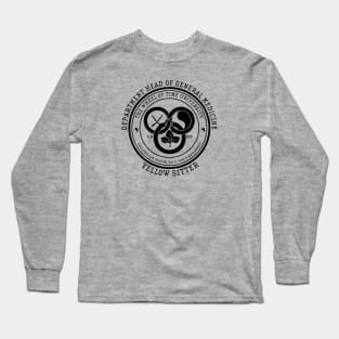 The Wheel of Time University - Dept. Head of General Medicine (Yellow Sitter) Long Sleeve T-Shirt